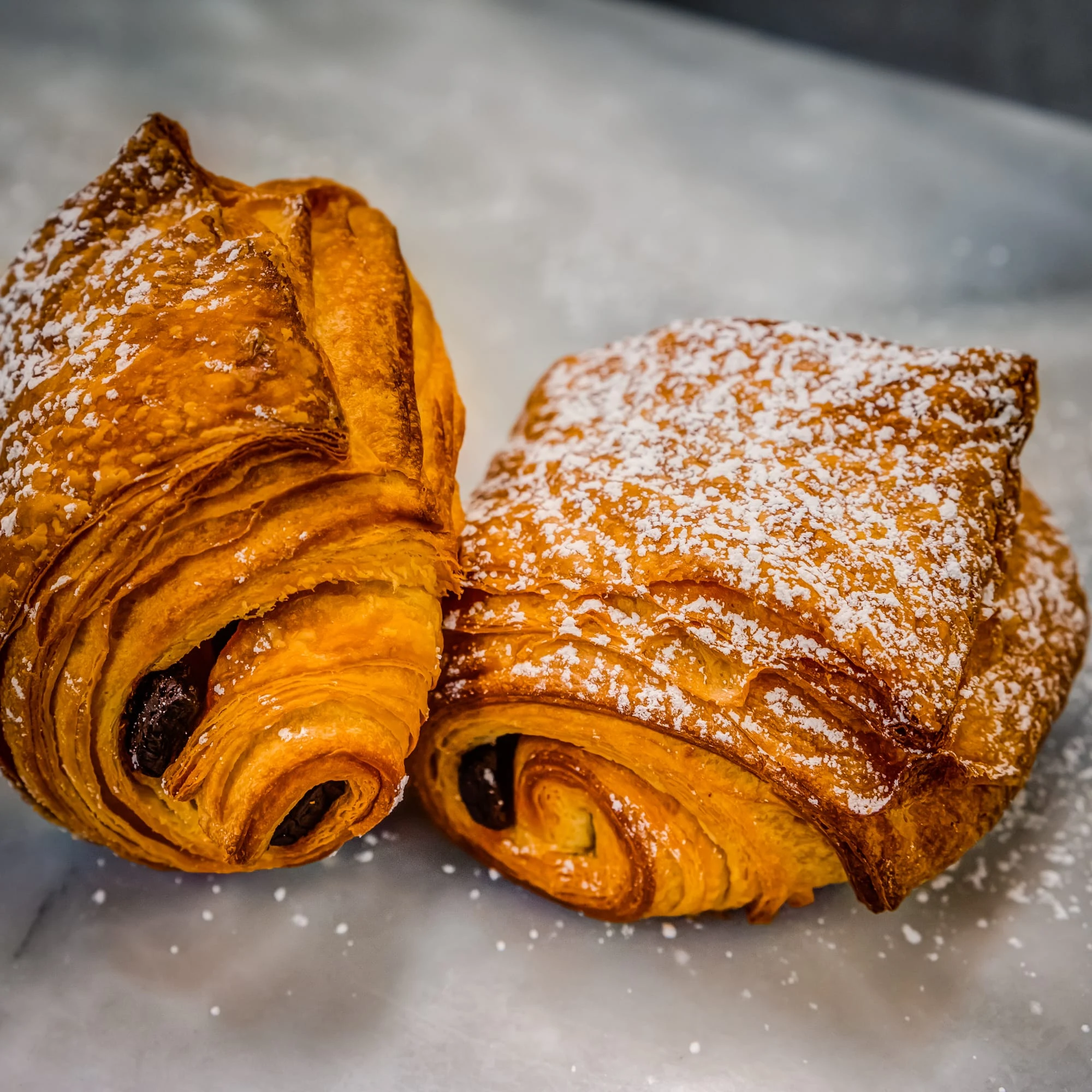 Pain au chocolat and laminated pastries baked by Buttered Up